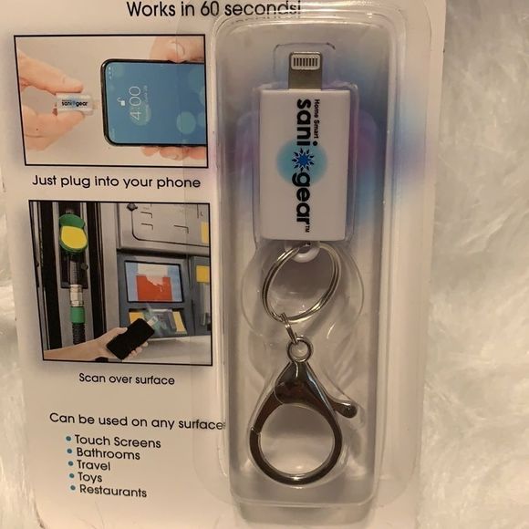 NEW Sani Gear Portable Ultraviolet Light Keychain - Picture 2 of 9